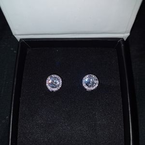 Cate & Chloe White Gold Earrings